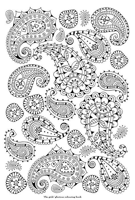 23 Best Paisley Coloring Pages For Adults Images On Pinterest Paisley