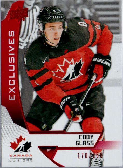 Played in canada winter games (2015), winning bronze medal. Future Watch: Cody Glass Rookie Hockey Cards, Golden Knights
