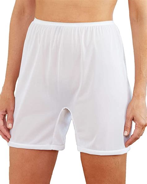 Carole Long Leg Nylon Tricot Panty White 12 6 Pk At Amazon Womens