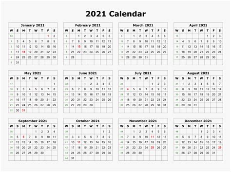 All calendar templates are free, blank, printable and fully editable! Calendar 2021 Png Image File - 12 Month Printable Calendar ...