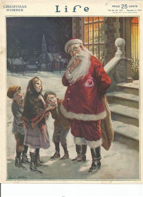 Life Magazine Cover Only Dec 3 1914 85x11 Christmas Paintings