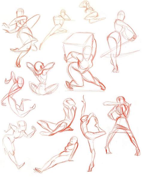 Gesture Drawing Reference And Inspiration Credi Male Figure Drawing