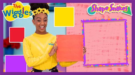 Learn About Squares With Tsehay 🟨🟥🟪🟦 Shape Snakes Learning Shapes For