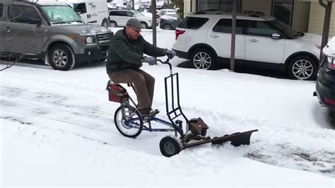 This Homebuilt Bicycle Snowplow Is A Million Dollar Idea The Drive