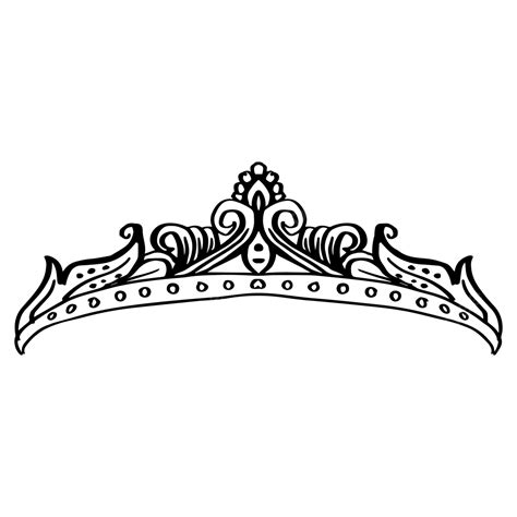 Gambar Mahkota Ratu Tiara Putri Yang Digambar Tangan Mahkota Putri