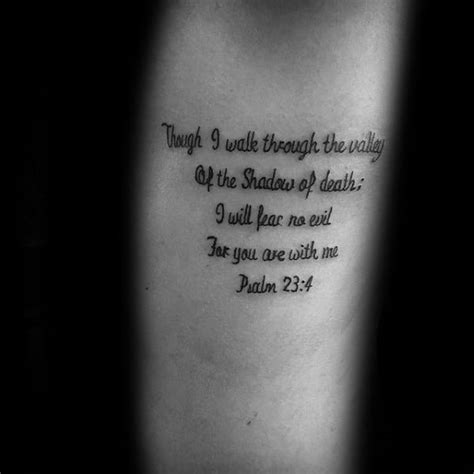 40 Psalm 23 Tattoo Designs For Men 2023 Inspiration Guide