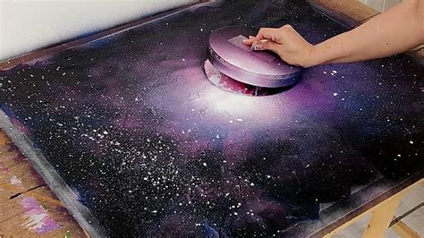 How To Paint A Planet And Space With Acrylic Spray Paint Måla En