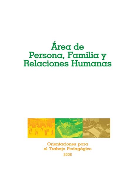 Persona Familia Y Relaciones Humanas Evaluación Aprendizaje
