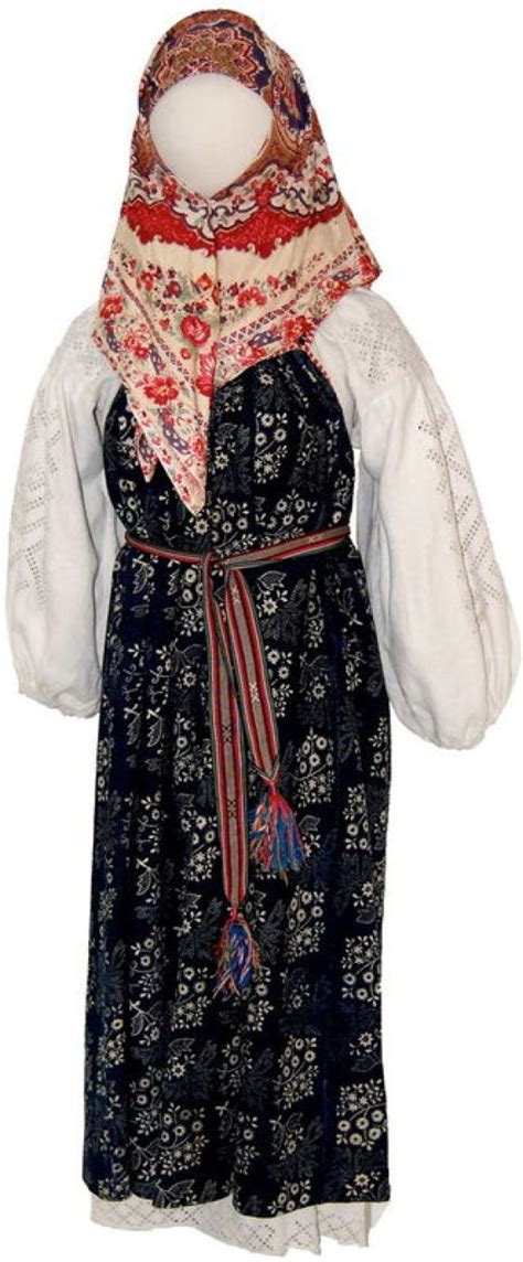 Peasant Woman’s Dress Poneva And Shirt Late 19th Early 20th Century Voronezh Region Russia