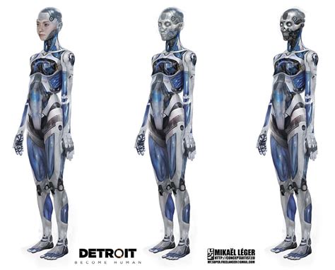 Female Android Concept Art From Detroit Become Human Art Artwork