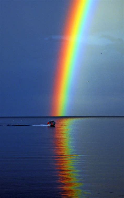 Rainbow Reflection On The Sea Woahdude
