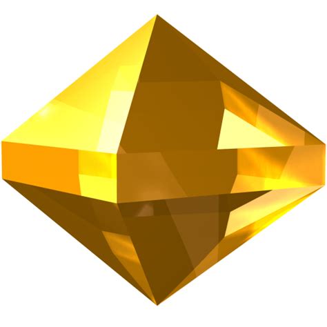 Gem Jewel Precious Stone Yellow Zircon Icon