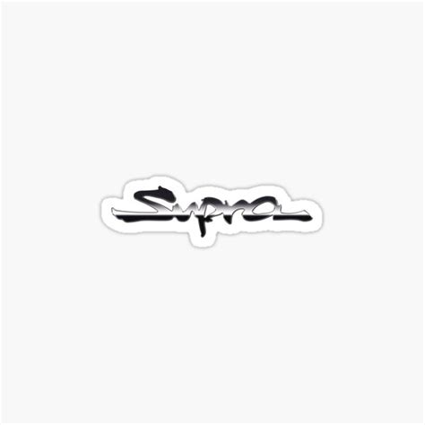 Toyota Supra Logo Sticker For Sale By Bp125 Redbubble