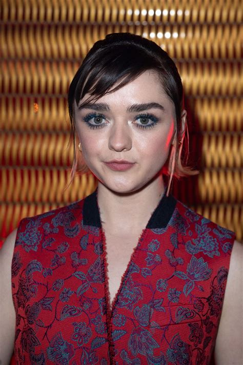 MAISIE WILLIAMS at Givenchy Fashion Show in Paris 03/01 ...