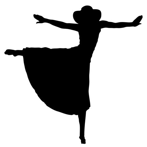 Woman Dancing Silhouette Clipart Free Stock Photo Public Domain Pictures