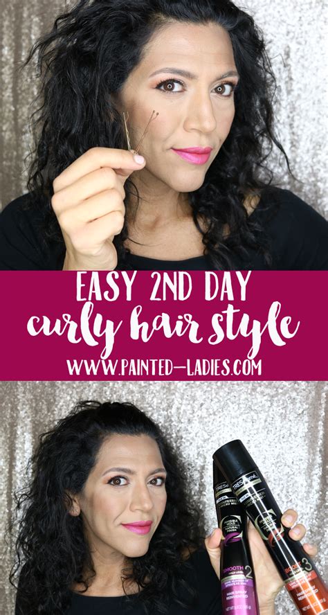 3 easy dutch headband braid hairstyles | hair tutorial. Easy Second Day Curly Hair Style With TRESemmé Compressed ...