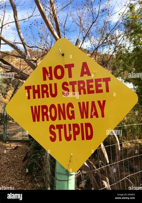 Funny Road Signs Hi Res Stock Photography And Images Alamy