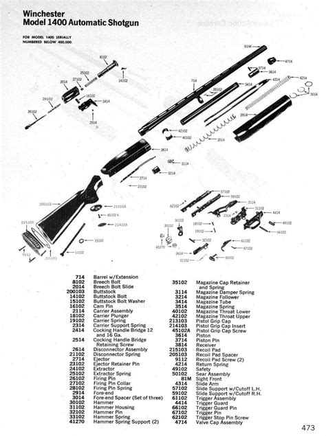 Winchester Sx4 Parts Diagram