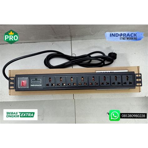 Jual Colokan Listrik Stop Kontak Multi Socket 8 Port Pdu8m Universal Di