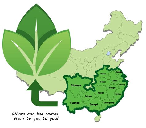 Tea Map Of China Lantea House