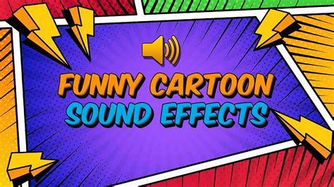 Funny Cartoon Sound Effects No Copyright Free Download Youtube