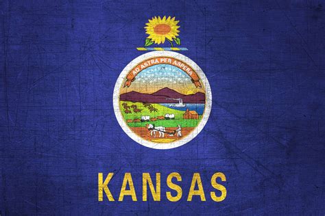 Kansan Flag Metal Flag Of Kansas Download It For Free