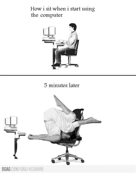 The best memes from instagram, facebook, vine, and twitter about computer desks. Desk ergonomics | Funny pictures, Funny memes, Friday humor