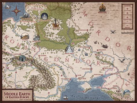 Artstation Middle Earth Of Eastern Europe Map Png Artworks