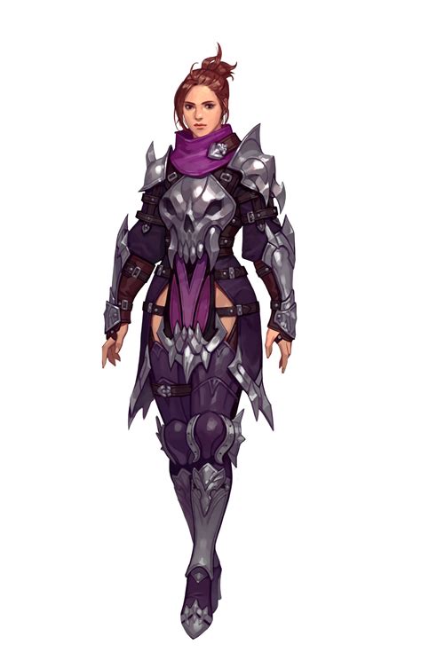 Artstation Purple Assassin Junq Jeon Fantasy Female Warrior