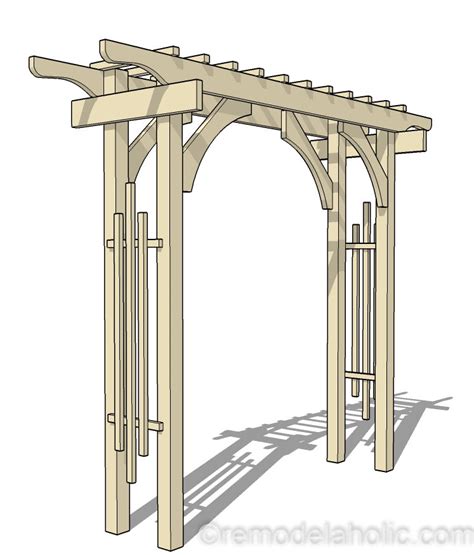 Diy Garden Arbor Wedding Arch Woodworking Plan Remodelaholic