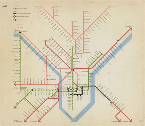 Philadelphia Rail Map 1972 Scanned From The Book Man Mad Flickr