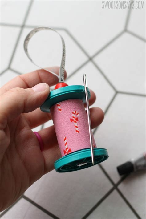How To Make An Upcycled Thread Spool Ornament Swoodson Says