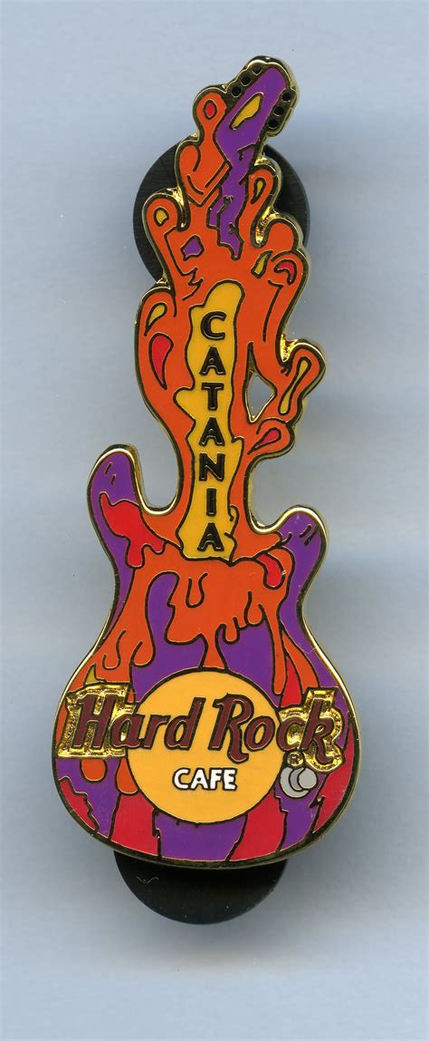 catania hard rock cafe guitar pin hard rock cafe hard rock guitar pins
