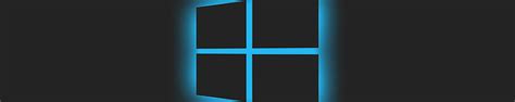 5001x1000 Windows 10 Logo Blue Glow 5001x1000 Resolution Wallpaper Hd