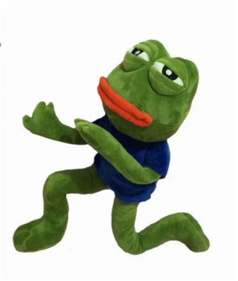 42cm Magic Expression Pepe The Frog Sad Frog Collection Plush Stuffed