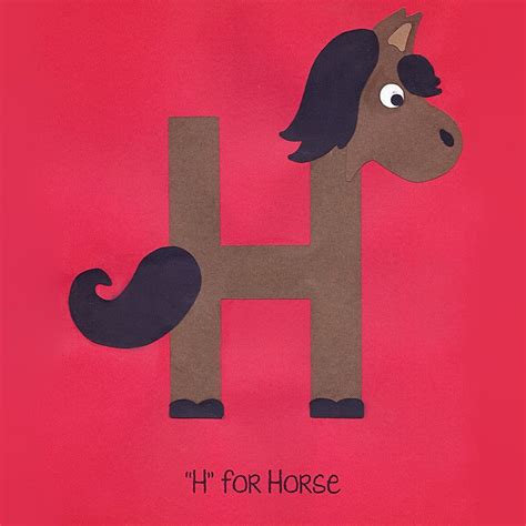 Here's what you need to know about the sy. Alphabet Art Template - Upper H (Horse) | Letter a crafts ...