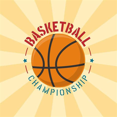 Basketball Championship Logo 15732438 Vector Art At Vecteezy