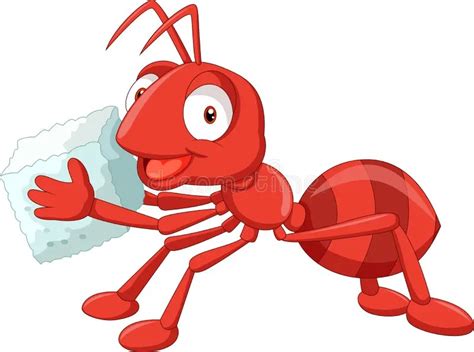 Ant Carrying Food Clipart Grasshopper And The Ant By Adelya Tumasyeva