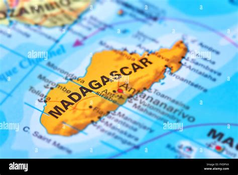 Madagascar Island Country On The World Map Stock Photo Alamy
