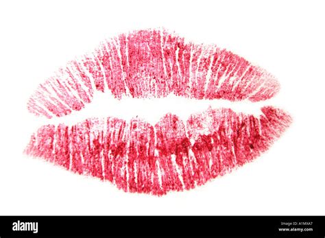 Lipstick Kiss Illustration Stock Photo Alamy