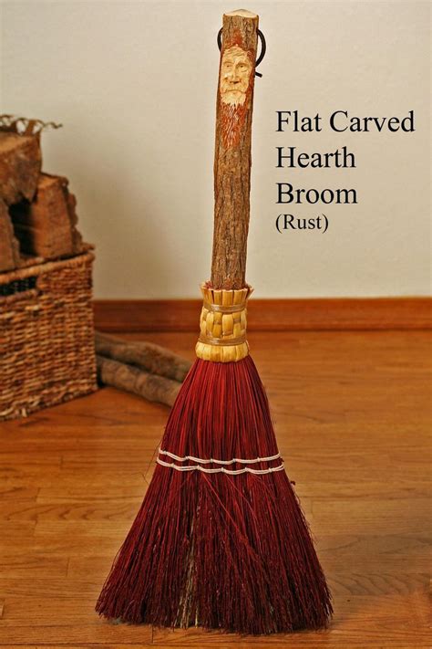 Tree Spirit Carving Handmade Broom Brooms Handcraft