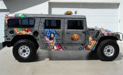 Dennis Rodman Custom Hummer With Naked Chicks Selling For K Photos