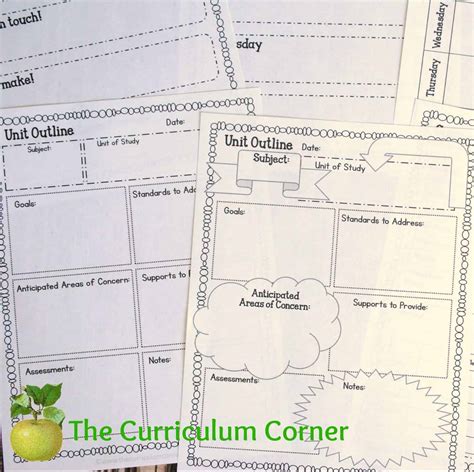 Free Editable Teacher Planning Binder 66 Pages Free From The