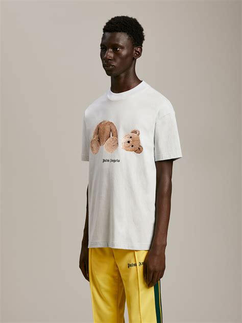 BEAR PRINT T SHIRT In White Palm Angels Official