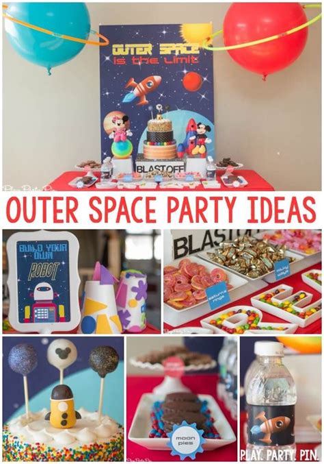 Disney Imagicademy Outer Space Party Ideas Space Birthday Party