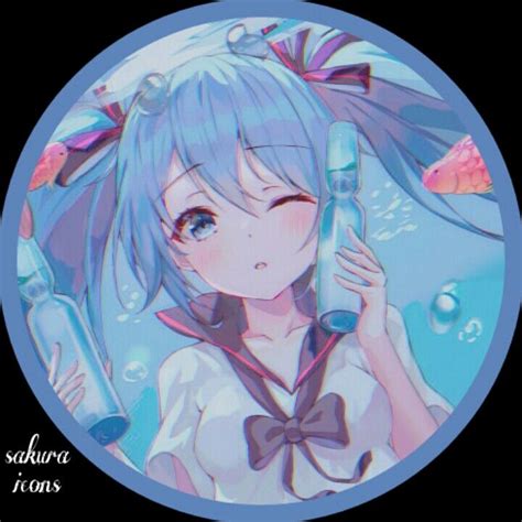 ࿙ི꒰───sᴀᴋᴜʀᴀ🎐·ٜ۬･ Blue Anime Anime Art Girl Anime Princess