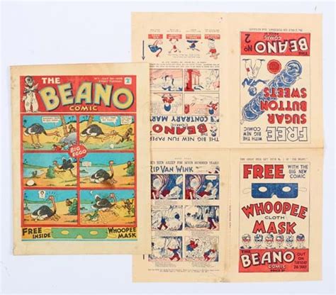 First Issue Beano Makes £8700 At London Auction