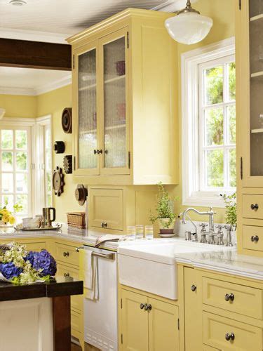 Step Inside A Bright And Cheery California Bungalow Yellow Kitchen