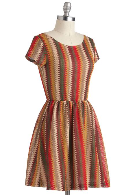 Foliage Tour Dress Mod Retro Vintage Dresses With A