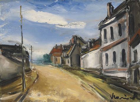 Maurice De Vlaminck 1876 1958 Rue De Village Christies